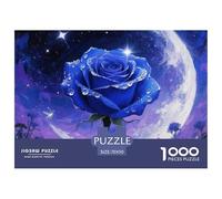 Puzzle 1000 Pezzi,Rose, Puzzle Da 1000 Pezzi Per Adulti, Under The Moon Puzzle, Jigsaw Puzzle Per Adulti E Bambini - Stampa Di Alta Qualità 70x50cm/1000pcs