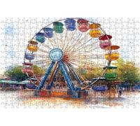 Puzzle 1000 Pezzi, Ruota Panoramica Puzzle 1000 Pezzi per Adulti, Giochi di Puzzles Albero Legno per Tutta la Famiglia, DIY Puzzles per Quadri Moderni Soggiorno Regalo Donna Uomo 50x75CM RXPT-570