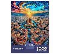 Puzzle 1000 Pezzi Sagrada Familia | Puzzle Impossibile | Gioco Di Sfida Intellettuale Puzzle | Attività Manuale Antistress 70x50cm/1000pcs