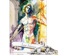 Puzzle 1000 pezzi "San Sebastiano" Puzzle Cattolico per Adulti Puzzle Gioco Educativo Giocattoli Educativi Regali Puzzle (75x50cm)