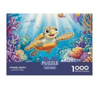 Puzzle 1000 Pezzi Sea Turtle Qualità Premium Shoal of Fish Divertimento Idea Regalo Uomo E Donna Per Adulti E Bambini Da 12 Anni 70x50cm/1000pcs