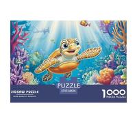 Puzzle 1000 Pezzi Sea Turtle Qualità Premium Shoal of Fish Intrattenimento Creativo Divertimento Per Adulti Per Adulti E Ragazzi 38x26cm/1000pcs