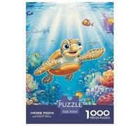 Puzzle 1000 Pezzi Sea Turtle Qualità Premium Shoal of Fish Multicolore Puzzle Al Divertenti Per Uomo E Donna Adulti E Bambini Più Grandi 70x50cm/1000pcs