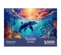Puzzle 1000 Pezzi Seabed A School of Fish Qualità Premium Marine Animal Multicolore Puzzle Al Divertenti Per Uomo E Donna Adulti E Bambini Più Grandi 70x50cm/1000pcs