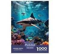 Puzzle 1000 Pezzi Seabed A School of Fish Qualità Premium Shark Puzzle Impegnativo Divertimento Per Adulti Perfetto Per Appassionati Di Puzzle Esperti 70x50cm/1000pcs
