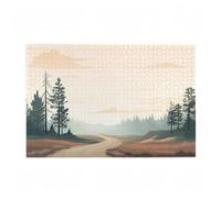 Puzzle 1000 Pezzi Semplicità Puzzle Albero Adulti Arte Grandi Dimensioni Jigsaw di Legno con una Scatola e Poster, Impossibili Jigsaw Gioco Familiare for Adulti, Home Decor Regalo Donna 75x50cm D-597