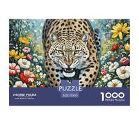 Puzzle 1000 Pezzi Snow Leopard Qualità Premium Wildlife Multicolore Idea Regalo Uomo E Donna Per Adulti E Bambini Da 12 Anni 70x50cm/1000pcs