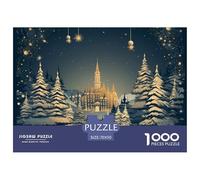 Puzzle 1000 Pezzi Snowy Christmas Happy New Year Qualità Premium Milu Deer Intrattenimento Creativo Puzzle Al Divertenti Per Uomo E Donna Per Adulti E Ragazzi 70x50cm/1000pcs