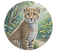 Puzzle 1000 Pezzi South African Cheetahs Rompicapo Per Adulti E Bambini Con Puzzle Formato Animale Cute Pet Animals Bambino Intelligente Famiglia Ridotta Pressione Multicolore 195 PCS