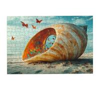 Puzzle 1000 Pezzi Spiaggia, Puzzle Farfalla Puzzles in Legno Dimensione Di 75x50cm, Classici Sfide Divertenti Intrattenimento Creativo Divertimento Confezione di Alta Qualità Regalo Uomo e Donna -2020