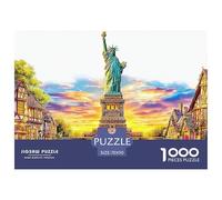 Puzzle 1000 Pezzi Statua della Libertà_ New York | Puzzle Impossibile | Gioco Di Sfida Intellettuale Puzzle | Attività Manuale Antistress 70x50cm/1000pcs