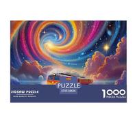 Puzzle 1000 Pezzi Steam Train Colorato Puzzle Carta Al 100% Regalo Perfett Dream Train Classici Per Adulti E Bambini Puzzle Adulti E Bambini Dai 14 Anni 38x26cm/1000pcs