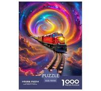 Puzzle 1000 Pezzi Steam Train Colorato Puzzle Carta Al 100% Regalo Perfett Dream Train Classici Per Adulti E Bambini Puzzle Adulti E Bambini 70x50cm/1000pcs