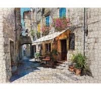 Puzzle 1000 Pezzi, Strada Retro 3D Puzzle per Adulti Impegnativo, Educa Puzzles Artistico, Divertente E Stimolante Puzzles Decorativo per La Famiglia, Come Regalo e Decorazione Pareti R6KH-470