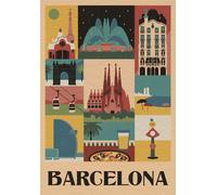 Puzzle 1000 pezzi Style in the City Barcellona - compact box