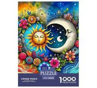 Puzzle 1000 Pezzi Sun And Moon Per Adulti E Bambini Con Puzzle Classico Collection Fantasy Art Theme Regalo Per Adulti E Bambini Da 14 Anni E Più 38x26cm/1000pcs