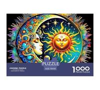 Puzzle 1000 Pezzi Sun And Moon Per Adulti E Ragazzi Puzzle Classico Collection Fantasy Art Theme Idea Regalo Uomo E Donna 70x50cm/1000pcs