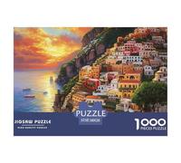 Puzzle 1000 Pezzi Sunset at The Harbor Qualità Premium Seaside Town Intrattenimento Creativo Idea Regalo Uomo E Donna Per Adulti E Bambini Da 12 Anni 38x26cm/1000pcs