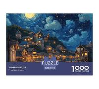 Puzzle 1000 Pezzi Sunset at The Harbor Qualità Premium Seaside Town Puzzle Impegnativo Puzzle Al Divertenti Per Uomo E Donna Per Adulti E Ragazzi 70x50cm/1000pcs