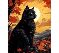 Puzzle 1000 Pezzi Sunset Cat, puzzle Per Adulti 1000 pezzi, Rompicapo Stimolante, Giochi di puzzles per Tutta La Famiglia, Regalo per Amore e Amico 75x50cm