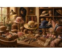 puzzle 1000 pezzi Tavolo Modista Vintage Legno