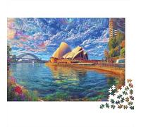 Puzzle 1000 Pezzi Teatro dell'Opera di Sydney | Puzzle Impossibile | Gioco Di Sfida Intellettuale Puzzle | Attività Manuale Antistress 70x50cm/1000pcs
