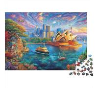 Puzzle 1000 Pezzi Teatro dell'Opera di Sydney | Puzzle Impossibile | Gioco Di Sfida Intellettuale Puzzle | Attività Manuale Antistress 70x50cm/1000pcs