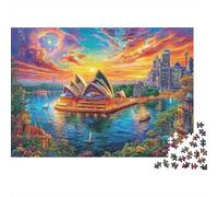Puzzle 1000 Pezzi Teatro dell'Opera di Sydney | Puzzle Impossibile | Gioco Di Sfida Intellettuale Puzzle | Attività Manuale Antistress 52x38cm/1000pcs