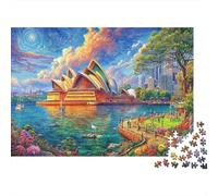 Puzzle 1000 Pezzi Teatro dell'Opera di Sydney | Puzzle Impossibile | Gioco Di Sfida Intellettuale Puzzle | Attività Manuale Antistress 52x38cm/1000pcs