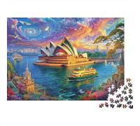 Puzzle 1000 Pezzi Teatro dell'Opera di Sydney | Puzzle Impossibile | Gioco Di Sfida Intellettuale Puzzle | Attività Manuale Antistress 70x50cm/1000pcs