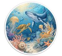 Puzzle 1000 Pezzi Tema Oceano Premium - Immagini Vibranti Di Ecosistemi Marini. Pezzi Interbloccanti E Materiali Resistenti. Ideale Per Migliorare La Concentrazione E Rilassarsi.