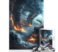 Puzzle 1000 pezzi Tempesta apocalittica Giocattoli antistress Ottimo regalo per giochi Gioco impossibile Allena il tuo cervello e le tue mani Dimensioni 50x75cm