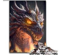 Puzzle 1000 pezzi Testa di drago I Puzzle impossibili per adulti dimensioni 26x38cm Ideale per gli innamorati, Capodanno, San Valentino