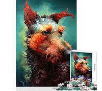Puzzle 1000 pezzi The Confident Terrier Giocattoli fai da te Regali per donne e uomini per gioco educativo Migliora l'amore tra coppie Dimensioni 38x52cm