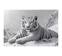 Puzzle 1000 Pezzi Tigre per Adulti, 75x50 cm Puzzle Animali per Decorazione Parete, Giochi Educativo per Famiglie, Puzzles Arte in Legno Impegnativi, 1000 Pezzi Puzzles per Regalo Donne e Uomo, -8618