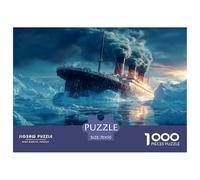 Puzzle 1000 Pezzi Titanic | Puzzle 1000 Pezzi Per Adulti E Famiglie | Vintage Ship Regalo Adulti | Regali Natale | Intrattenimento Creativo 70x50cm/1000pcs
