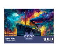 Puzzle 1000 Pezzi Titanic | Puzzle Adulti E Famiglie | Vintage Ship 38x26cm/1000pcs | Regalo Adulti | Regali Per Donne E Uomini | Regali Natale