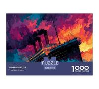 Puzzle 1000 Pezzi Titanic | Vintage Ship | Rompicapo Adulti E Bambini Dai 14 Anni In Su | Regalo Per Bambini E Adulti | 70x50cm/1000pcs | Divertimento Familiare