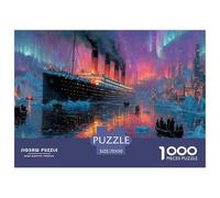 Puzzle 1000 Pezzi Titanic | Vintage Ship Rompicapo Per 14+ Anni | Adulti E Bambini + Divertimento Familiare + Regalo 70x50cm/1000pcs