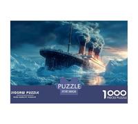 Puzzle 1000 Pezzi Titanic | Vintage Ship Rompicapo Per Adulti E Bambini | Regalo Per Adulti E Bambini Da 14 Anni E Più | Divertimento Familiare 38x26cm/1000pcs