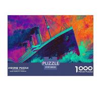 Puzzle 1000 Pezzi Titanic | Vintage Ship Rompicapo Regalo | Per Adulti E Bambini Da 14 Anni | Divertimento Familiare 38x26cm/1000pcs