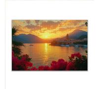 Puzzle 1000 Pezzi Tramonto Paesaggio Puzzle Grandi Dimensioni per Adulti 75 x 50cm, Adulti Difficili Impossible Giochi, Rilassamento e Intelligence, Jigsaw Personalizzato per Maschio e Femmina V-66
