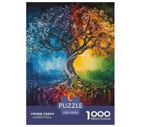 Puzzle 1000 Pezzi Tree of Life Qualità Premium Multi-color Pattern Intrattenimento Creativo Puzzle Al Divertenti Per Uomo E Donna Per Adulti E Bambini Da 12 Anni 70x50cm/1000pcs