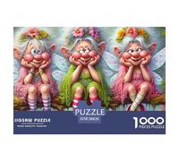 Puzzle 1000 pezzi trio di fate, tre fatine carine, gioco estremamente difficile, idea regalo