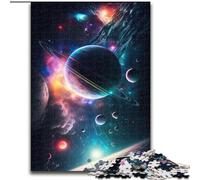 Puzzle 1000 pezzi Una danza di pianeti e stelle Puzzle impossibile per adulti, dimensioni 26x38cm, ideale per gli innamorati, Capodanno e San Valentino.