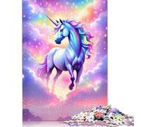 Puzzle 1000 pezzi Unicorno magico nel Clo Puzzle per adulti Puzzle di difficoltà Puzzle educativi Giochi Giocattoli Decorazione per la famiglia 1000 pezzi (75x50 cm)
