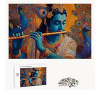 Puzzle 1000 Pezzi - Uomo & Religione - Puzzle in Legno Durevole con Lettere sul Retro - 75 x 50 cm - Hobby Creativo Senza Polvere - Articolo per Collezionisti e 14 Anni in Su P3#4