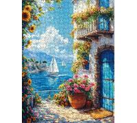 Puzzle 1000 Pezzi, Vela Città 3D Puzzle per Adulti Impegnativo, Educa Puzzles Artistico, Divertente E Stimolante Puzzles Decorativo per La Famiglia, Regalo e Decorazione Pareti DX0YL6-228