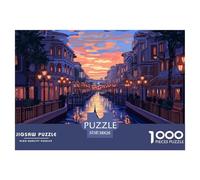 Puzzle 1000 Pezzi Venice Water City Qualità Premium Ferryboat Intrattenimento Creativo Puzzle Al Divertenti Per Uomo E Donna Perfetto Per Appassionati Di Puzzle Esperti 38x26cm/1000pcs