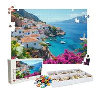 Puzzle 1000 Pezzi Villaggio Il mare(2), Puzzle 1000 Pièces Challenge Impossible, Puzzles 75x50 cm Taglia Grande Adulti, Giochi Educativo per Famiglie, Puzzles Classici, Decorazioni Casa W3H-727